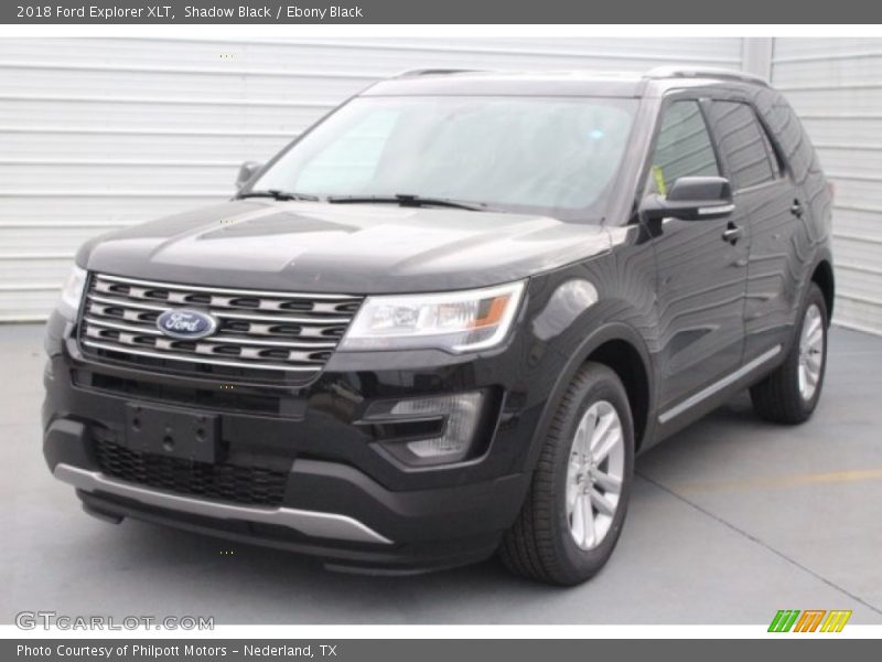 Shadow Black / Ebony Black 2018 Ford Explorer XLT