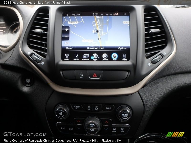 Rhino / Black 2018 Jeep Cherokee Limited 4x4