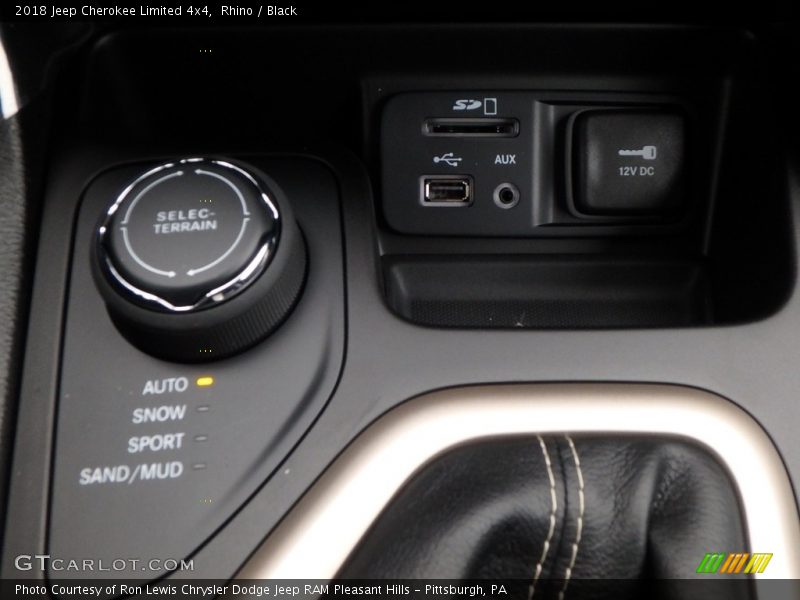 Rhino / Black 2018 Jeep Cherokee Limited 4x4