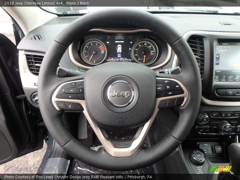 Rhino / Black 2018 Jeep Cherokee Limited 4x4