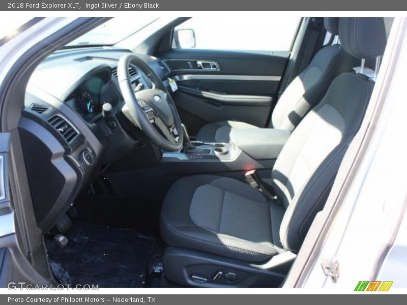 Ingot Silver / Ebony Black 2018 Ford Explorer XLT