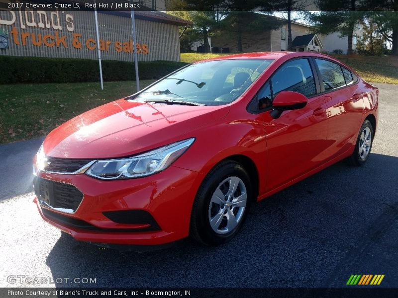 Red Hot / Jet Black 2017 Chevrolet Cruze LS
