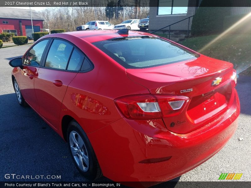 Red Hot / Jet Black 2017 Chevrolet Cruze LS