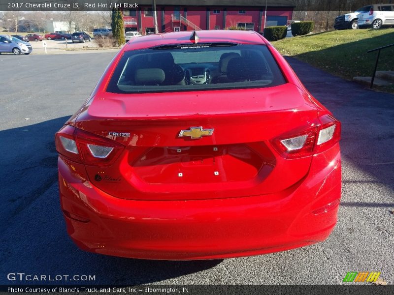 Red Hot / Jet Black 2017 Chevrolet Cruze LS