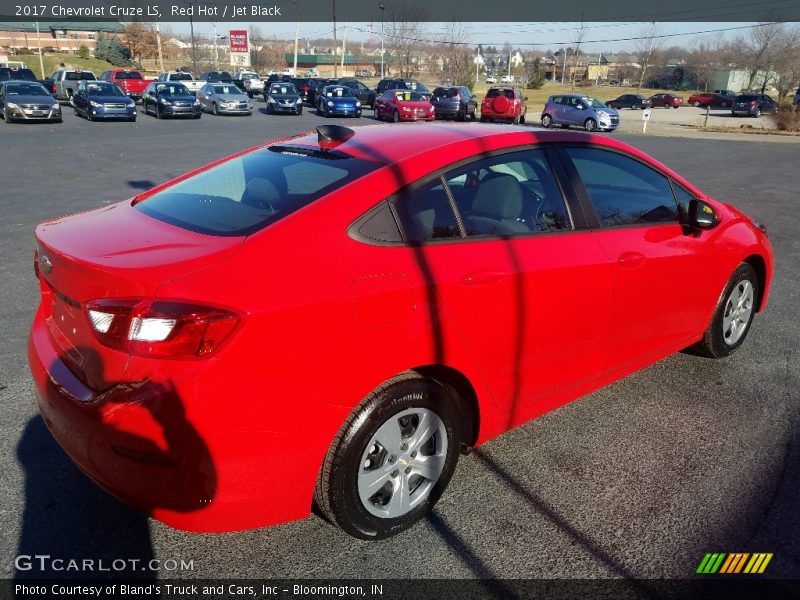 Red Hot / Jet Black 2017 Chevrolet Cruze LS