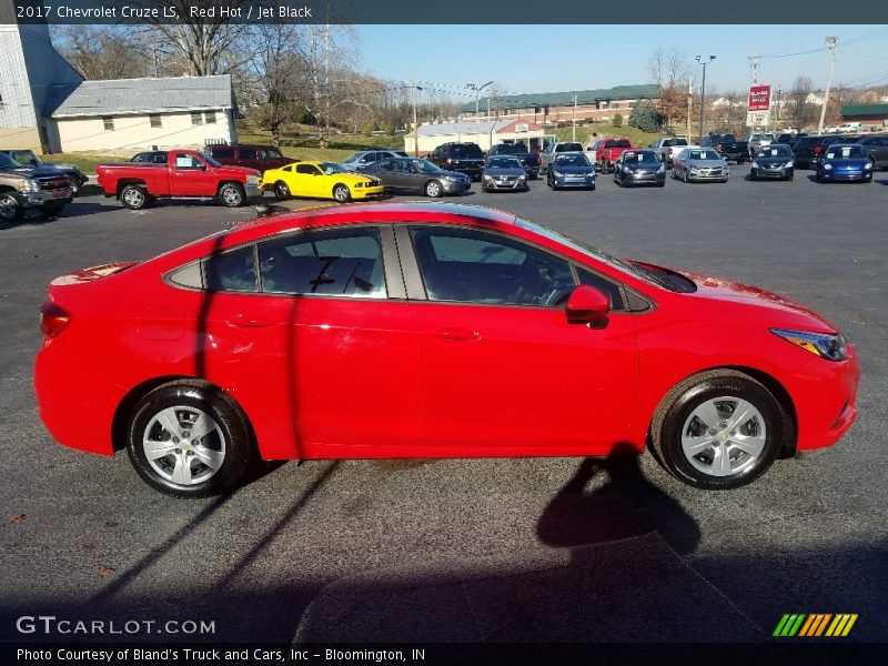 Red Hot / Jet Black 2017 Chevrolet Cruze LS