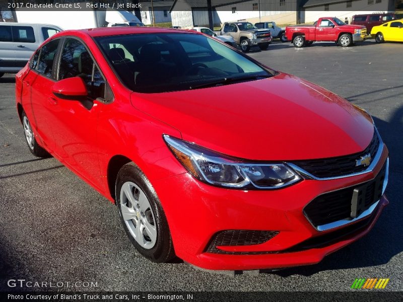 Red Hot / Jet Black 2017 Chevrolet Cruze LS