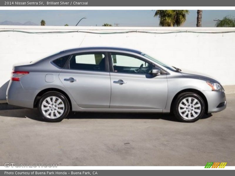 Brilliant Silver / Charcoal 2014 Nissan Sentra SV