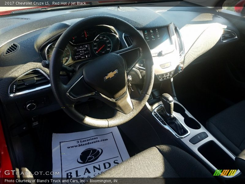 Red Hot / Jet Black 2017 Chevrolet Cruze LS