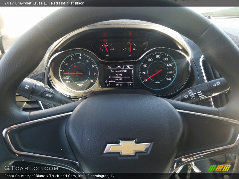 Red Hot / Jet Black 2017 Chevrolet Cruze LS