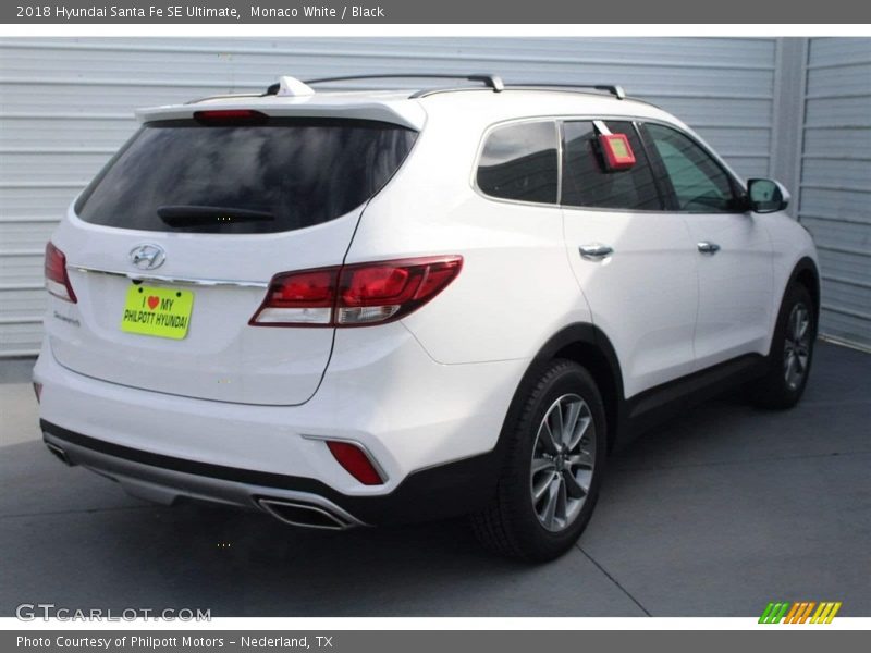 Monaco White / Black 2018 Hyundai Santa Fe SE Ultimate