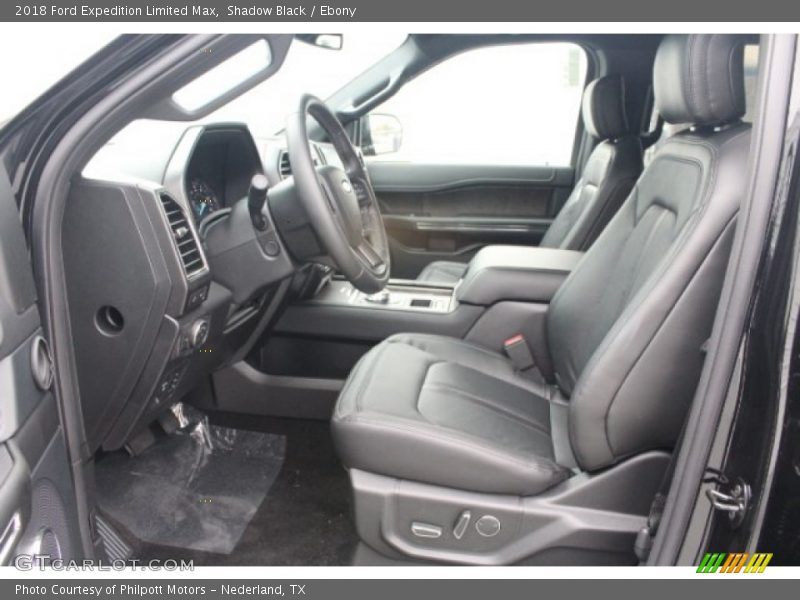 Front Seat of 2018 Expedition Limited Max