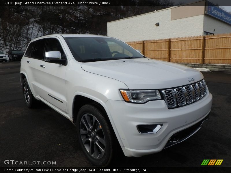 Bright White / Black 2018 Jeep Grand Cherokee Overland 4x4