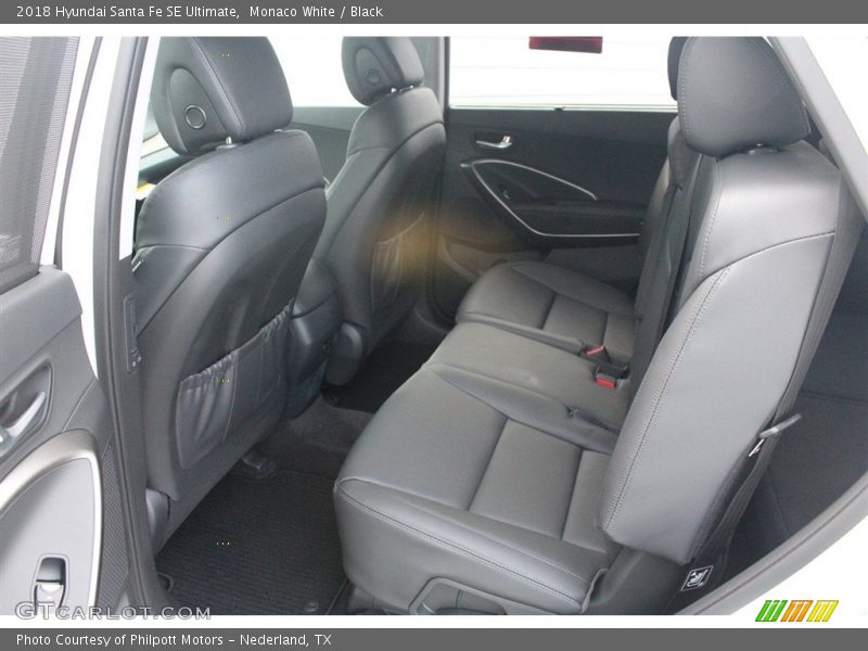 Monaco White / Black 2018 Hyundai Santa Fe SE Ultimate