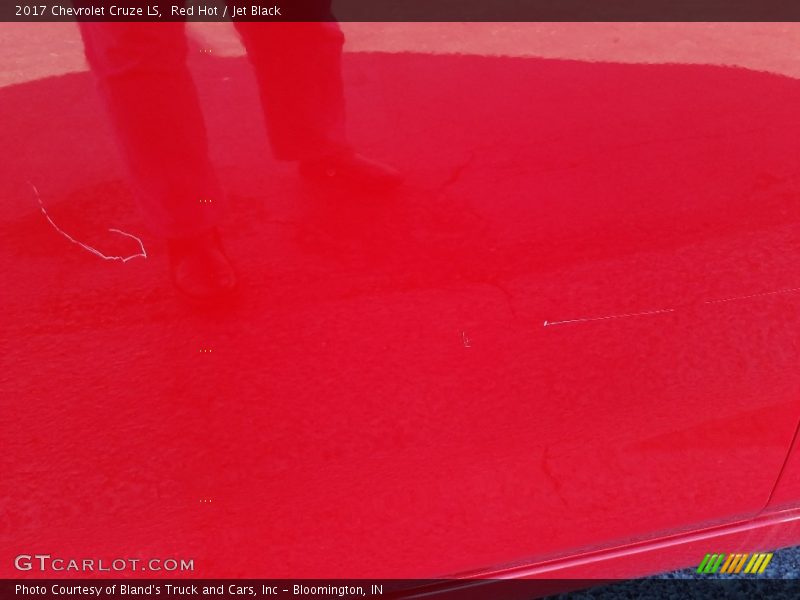 Red Hot / Jet Black 2017 Chevrolet Cruze LS