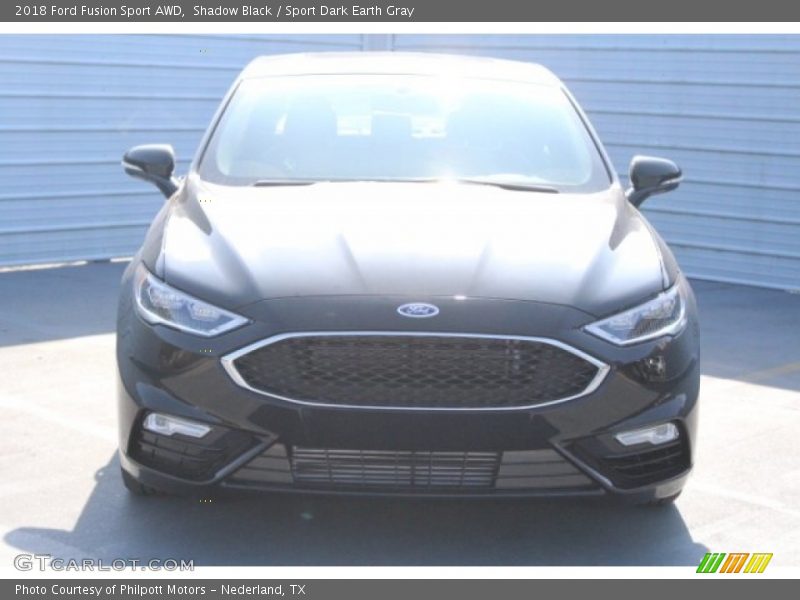 Shadow Black / Sport Dark Earth Gray 2018 Ford Fusion Sport AWD