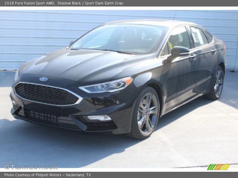 Shadow Black / Sport Dark Earth Gray 2018 Ford Fusion Sport AWD