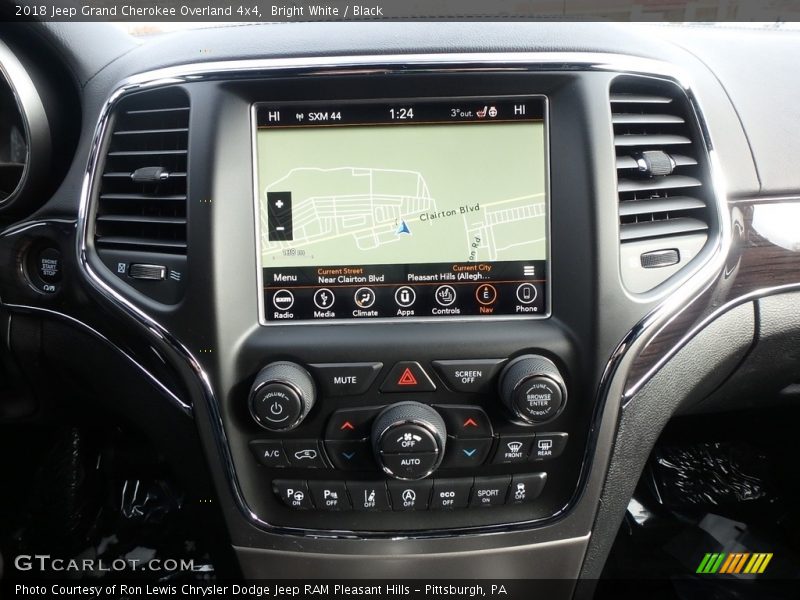 Bright White / Black 2018 Jeep Grand Cherokee Overland 4x4
