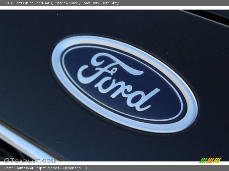 Shadow Black / Sport Dark Earth Gray 2018 Ford Fusion Sport AWD