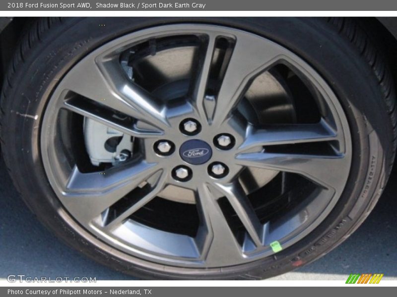 Shadow Black / Sport Dark Earth Gray 2018 Ford Fusion Sport AWD
