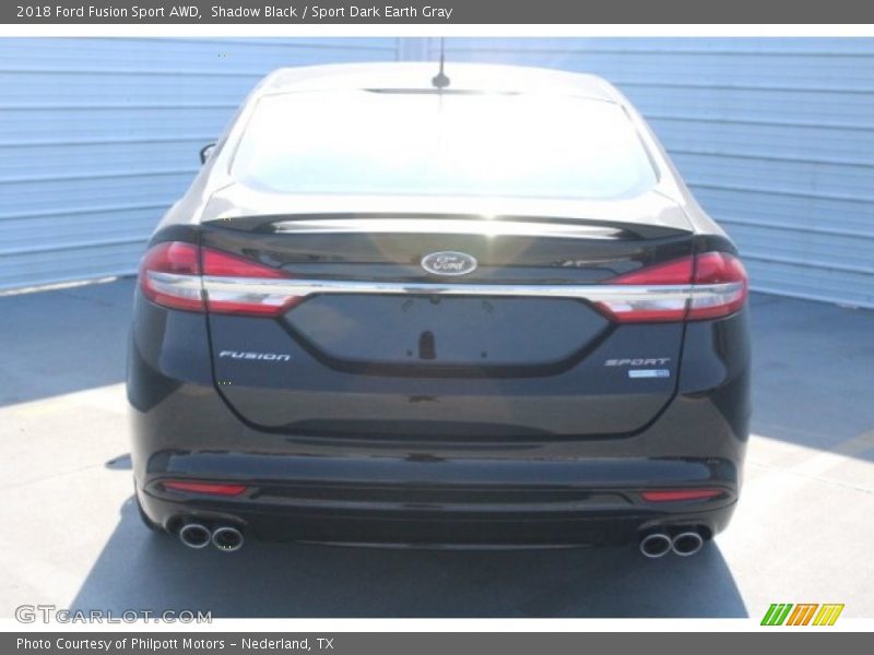 Shadow Black / Sport Dark Earth Gray 2018 Ford Fusion Sport AWD