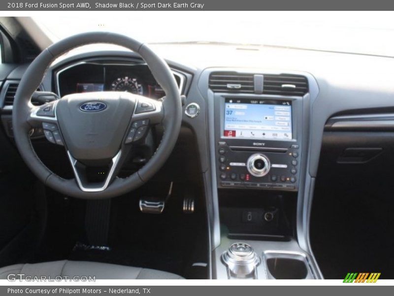 Shadow Black / Sport Dark Earth Gray 2018 Ford Fusion Sport AWD