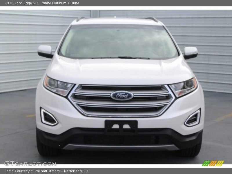 White Platinum / Dune 2018 Ford Edge SEL