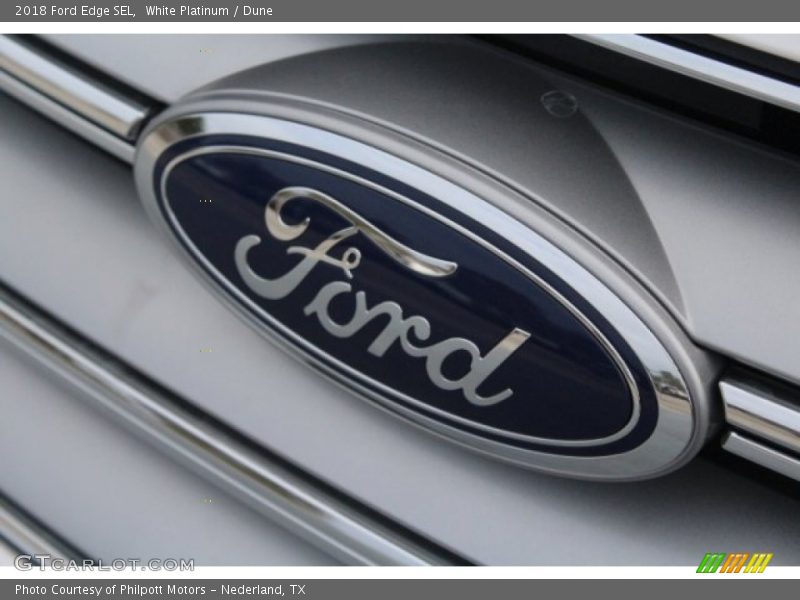 White Platinum / Dune 2018 Ford Edge SEL