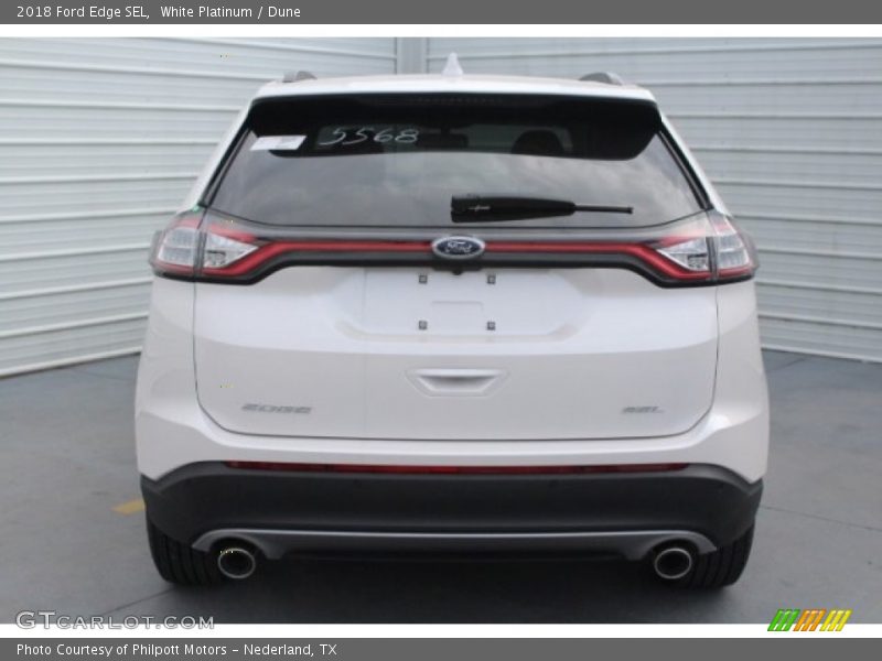 White Platinum / Dune 2018 Ford Edge SEL