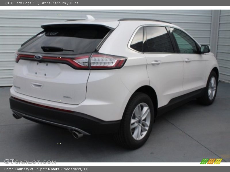 White Platinum / Dune 2018 Ford Edge SEL