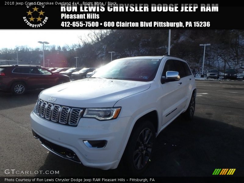 Bright White / Black 2018 Jeep Grand Cherokee Overland 4x4