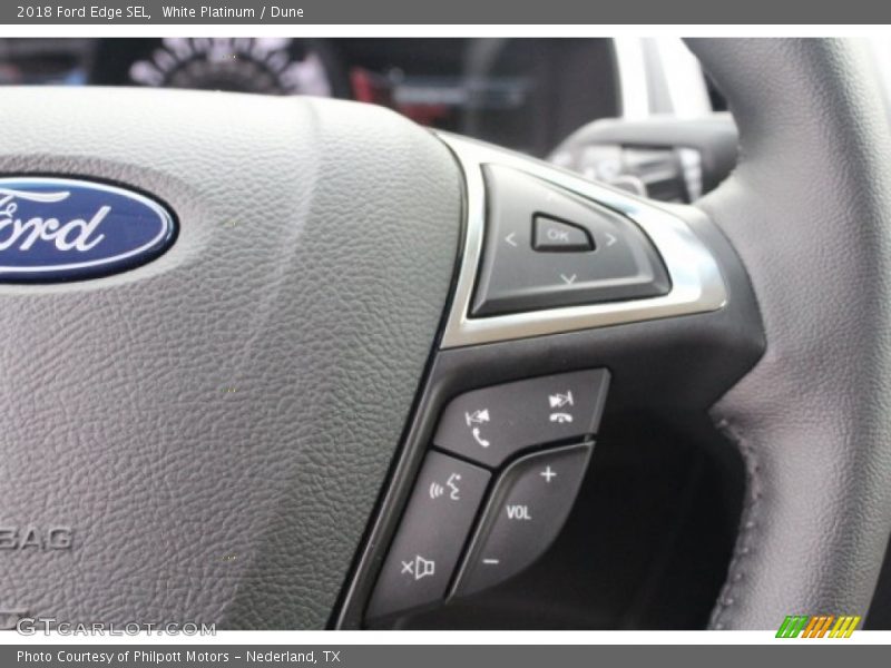 White Platinum / Dune 2018 Ford Edge SEL