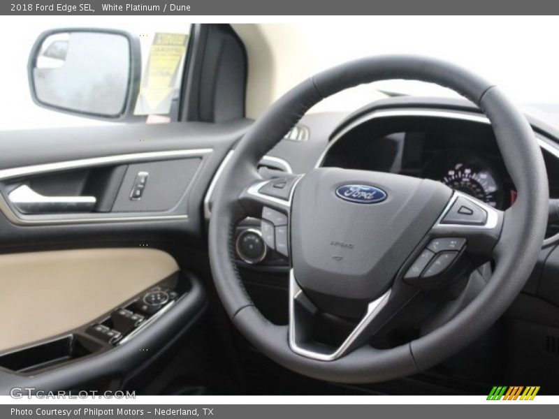 White Platinum / Dune 2018 Ford Edge SEL