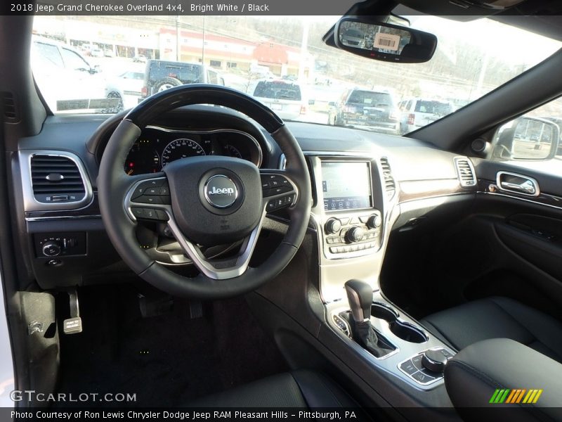 Bright White / Black 2018 Jeep Grand Cherokee Overland 4x4