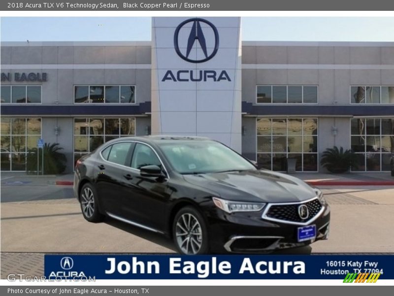 Black Copper Pearl / Espresso 2018 Acura TLX V6 Technology Sedan
