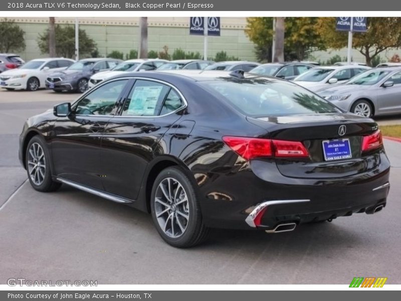 Black Copper Pearl / Espresso 2018 Acura TLX V6 Technology Sedan