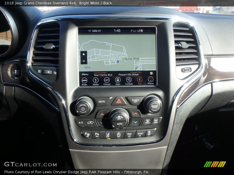 Bright White / Black 2018 Jeep Grand Cherokee Overland 4x4