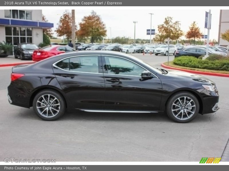 Black Copper Pearl / Espresso 2018 Acura TLX V6 Technology Sedan