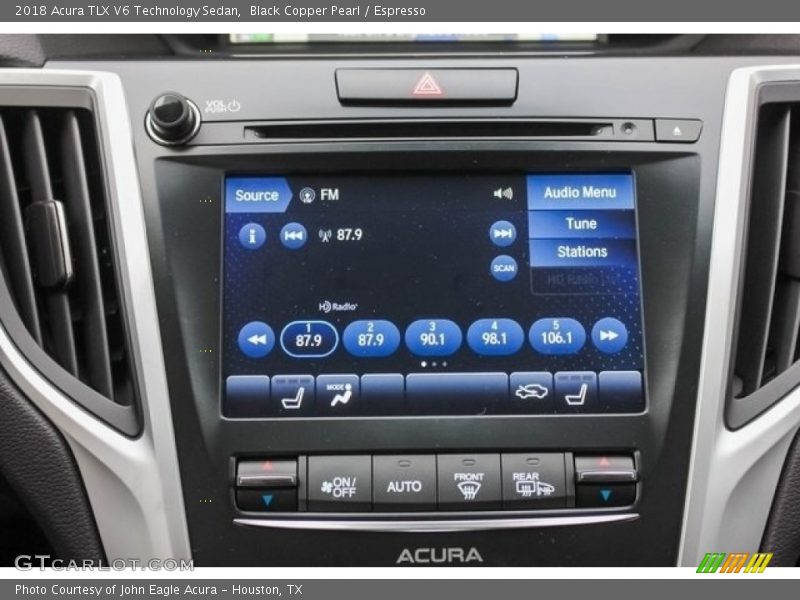 Controls of 2018 TLX V6 Technology Sedan