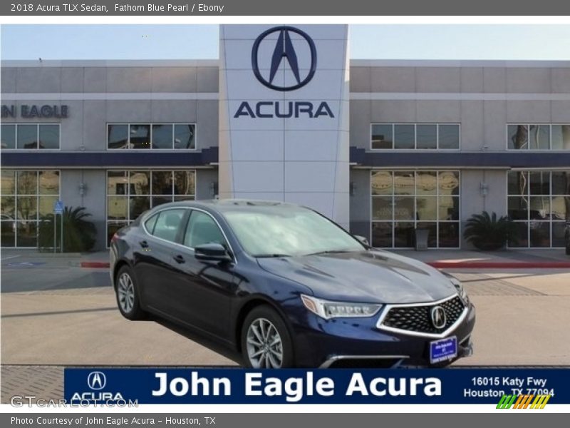 Fathom Blue Pearl / Ebony 2018 Acura TLX Sedan