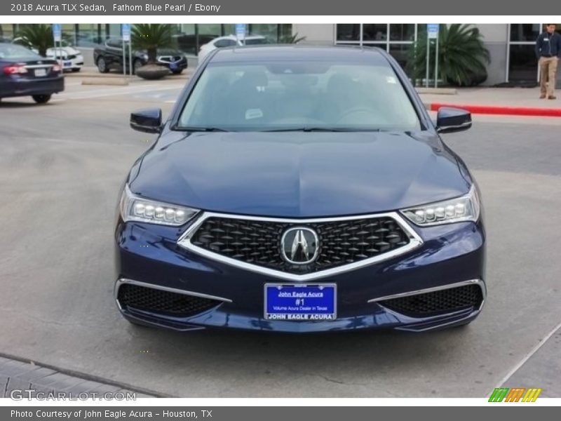 Fathom Blue Pearl / Ebony 2018 Acura TLX Sedan