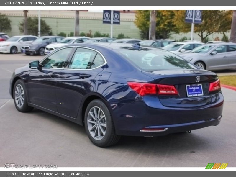 Fathom Blue Pearl / Ebony 2018 Acura TLX Sedan