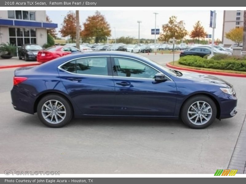 Fathom Blue Pearl / Ebony 2018 Acura TLX Sedan