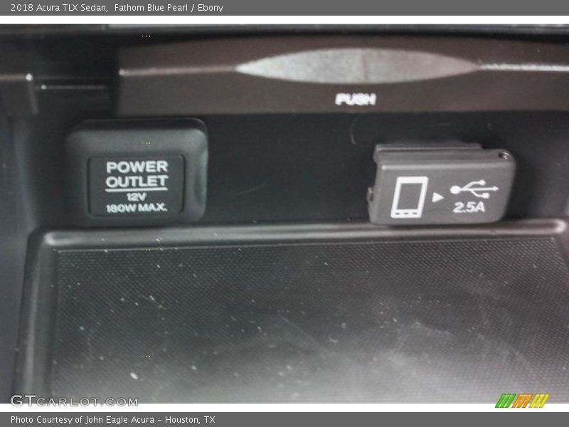 Fathom Blue Pearl / Ebony 2018 Acura TLX Sedan