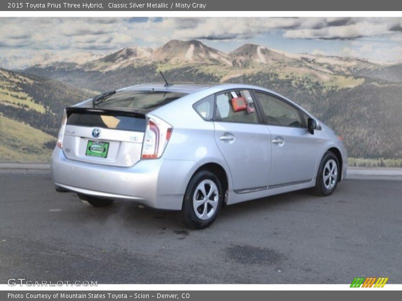 Classic Silver Metallic / Misty Gray 2015 Toyota Prius Three Hybrid