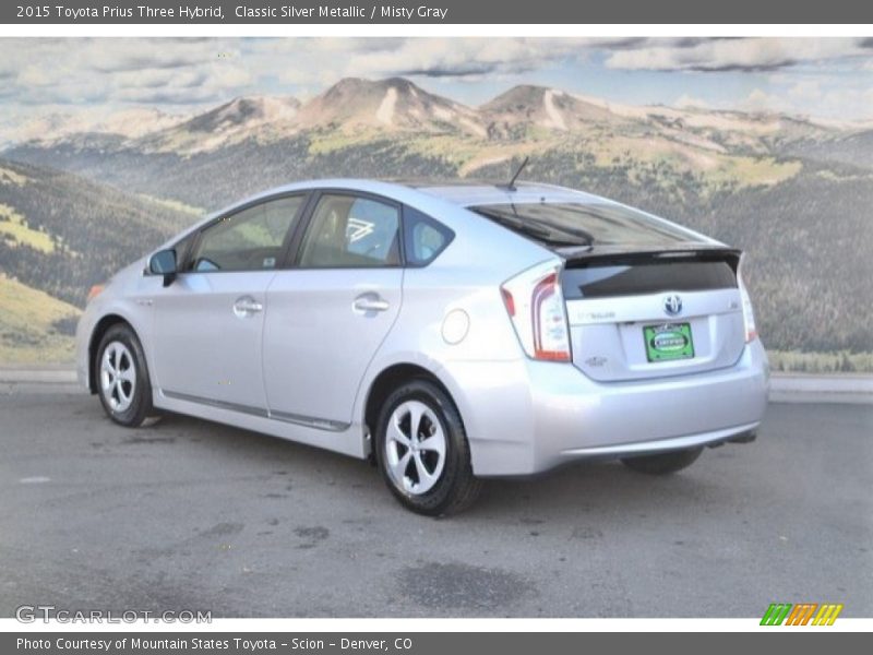 Classic Silver Metallic / Misty Gray 2015 Toyota Prius Three Hybrid
