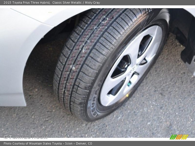 Classic Silver Metallic / Misty Gray 2015 Toyota Prius Three Hybrid