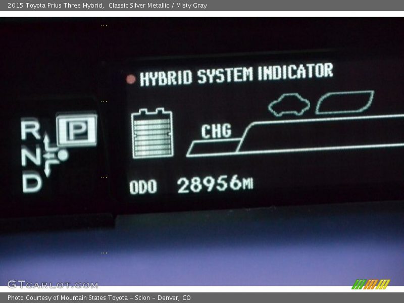 Classic Silver Metallic / Misty Gray 2015 Toyota Prius Three Hybrid