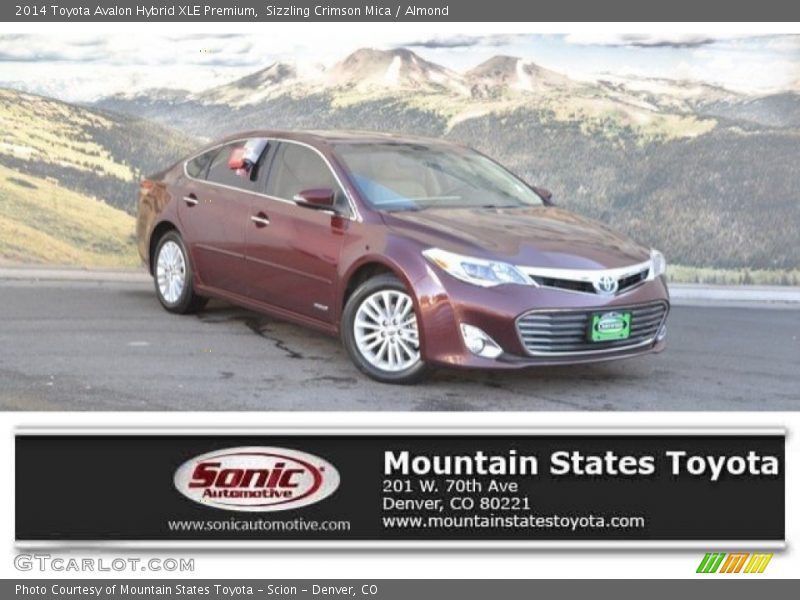 Sizzling Crimson Mica / Almond 2014 Toyota Avalon Hybrid XLE Premium