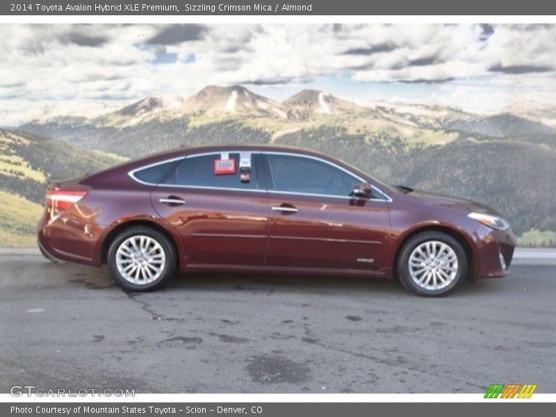 Sizzling Crimson Mica / Almond 2014 Toyota Avalon Hybrid XLE Premium